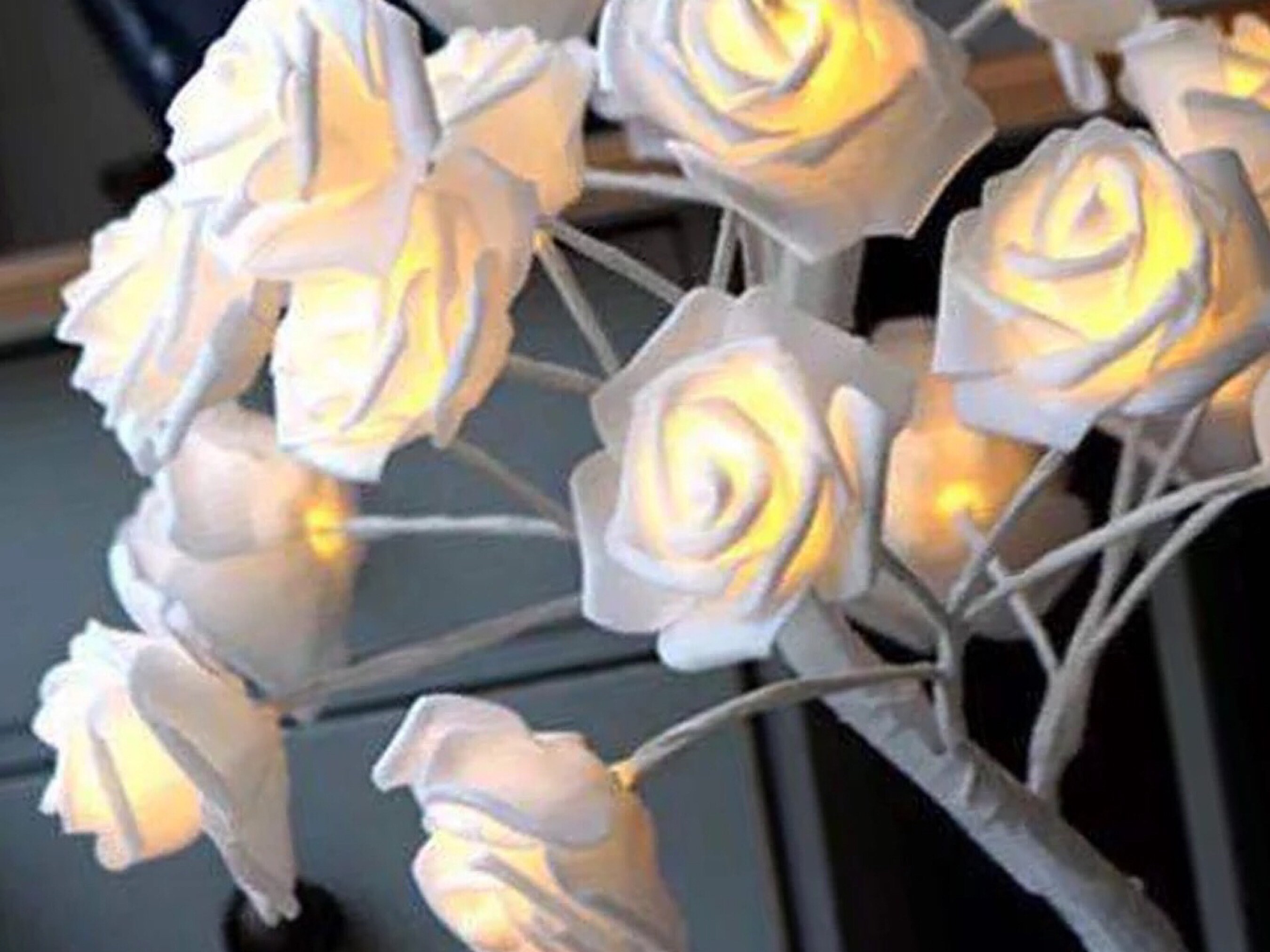 Rose Flower Tree Lamp spring decor home decor aesthetic Etsy