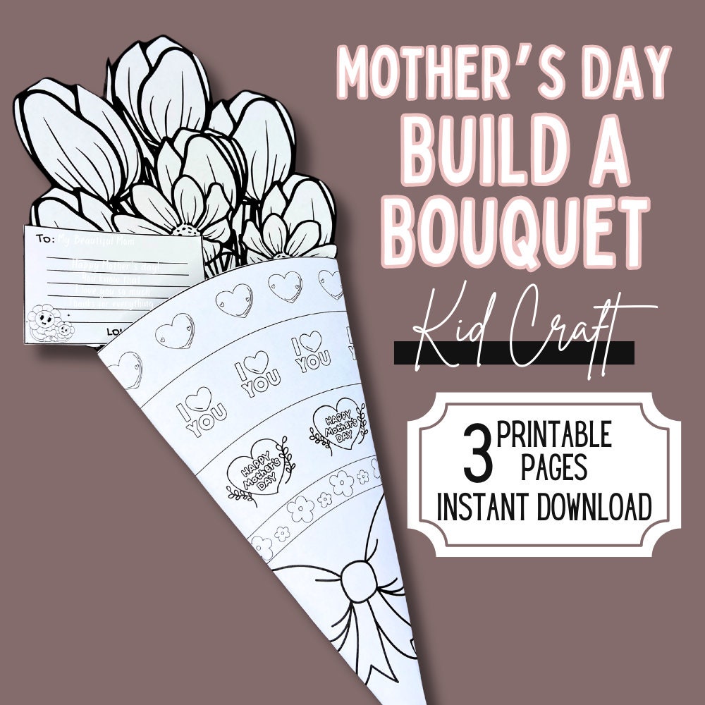 Mother's Day Printable PDF Activities Bundle for Kids Fun and Creative ...