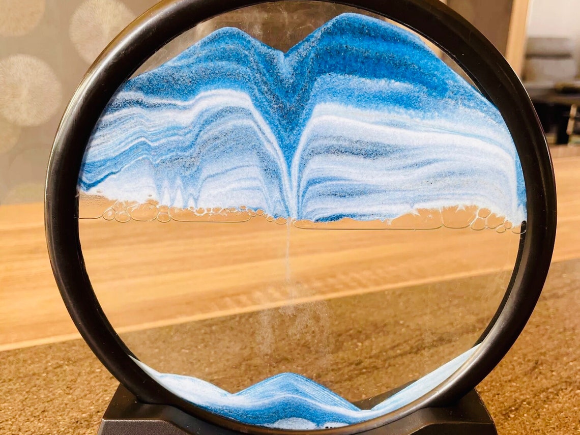 Moving Sand Art/ Sand Hourglass / Desk Decor / Ornament / Home Etsy