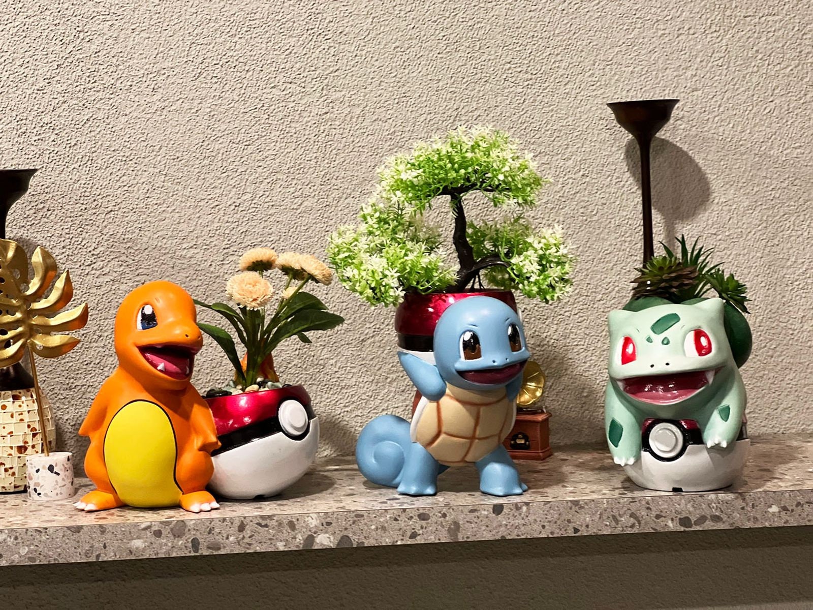 Triple Combo Set Pot Plant charmander Squirtle Bulbasaur Etsy UK