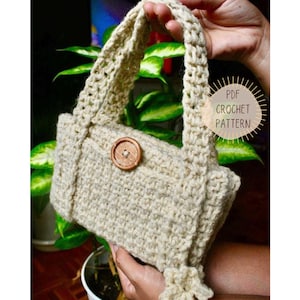 Book Bag Crochet Pattern - Story Satchel PDF image 1