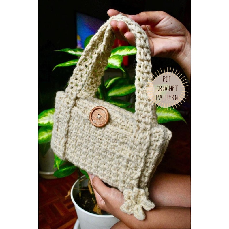 Book Bag Crochet Pattern - Story Satchel PDF image 1