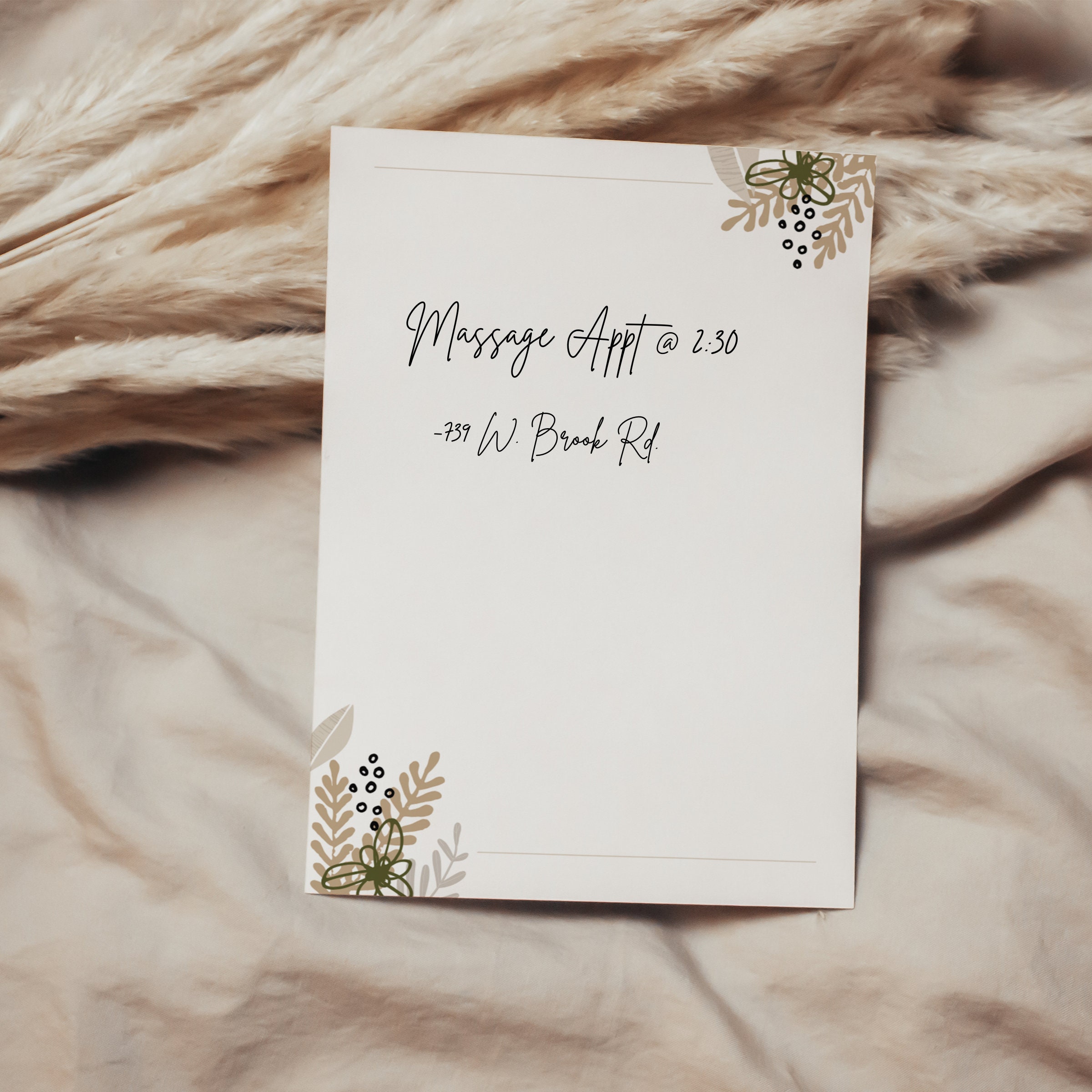 Boho Floral Notepad | Small Notepad | Note Taking | Reminder | Task ...