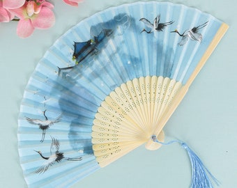 Japanischen Stil Faltventilator, chinesischen Stil Seide Fan, Handwerk Fan, Faltventilator, Hochzeitsgeschenk