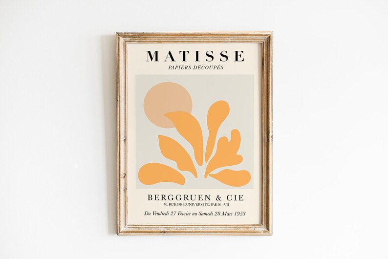 Matisse Print Set of 5 digital prints