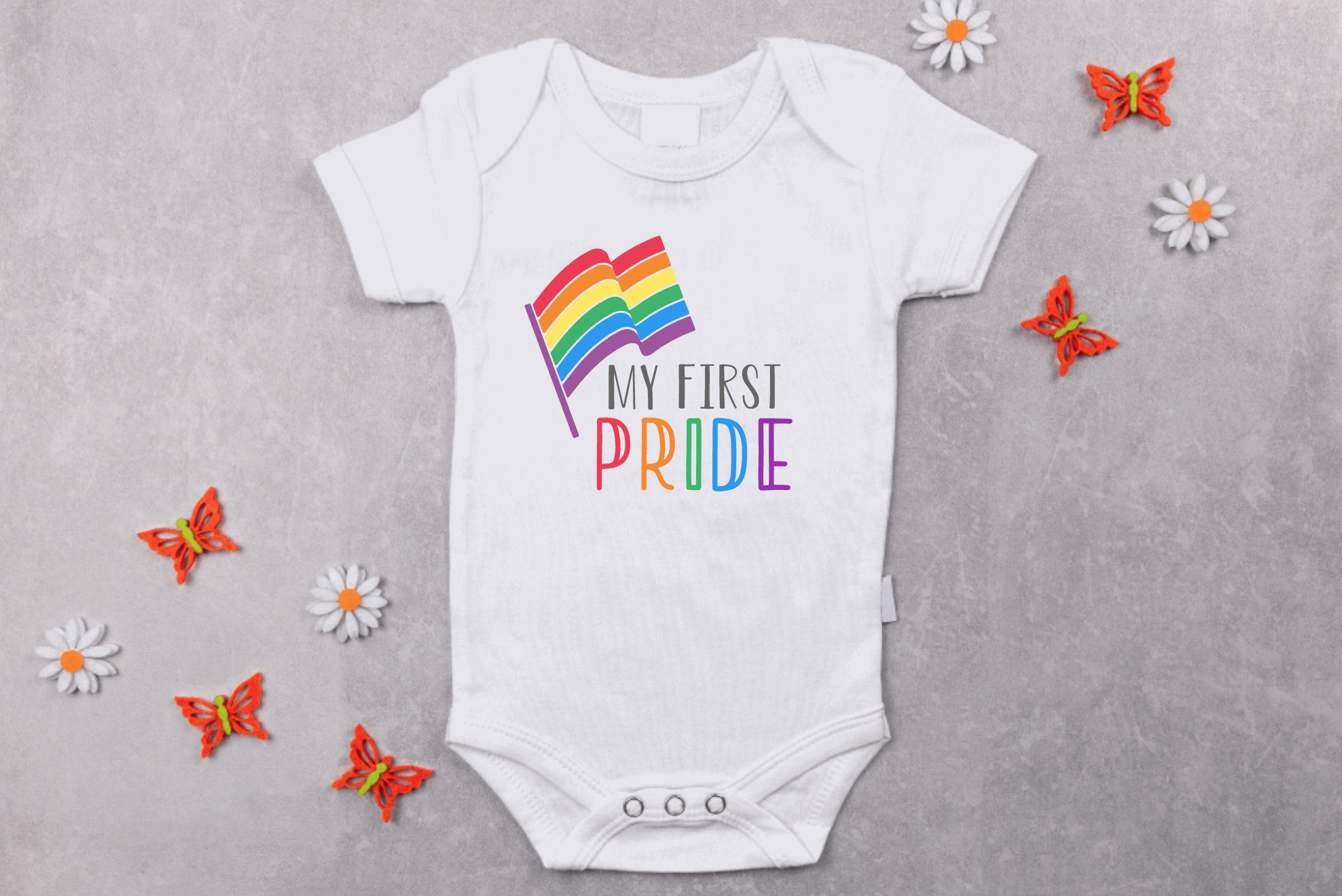 Azeeda 0-3 Month Gay Pride Flag Baby Grow Bodysuit GR00044161 