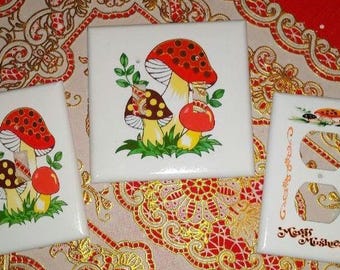 Merry Mushrooms Theme Outlet Combo + FREE Mushrooms Photo Magnet!
