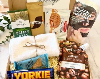 Caja de regalo para mimar a hombres - Regalo de autocuidado - Recupérate pronto - Regalos para él - Abrazo en una caja - Paquete de cuidado para hombres - Cumpleaños