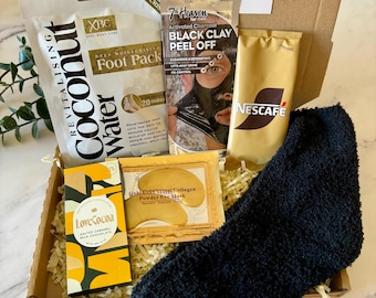 Mens Pamper Gift Box - Hug in a Box - Self Care Letterbox Gift - Pick me Up - Get Well Soon - Gifts for Him - Care Package - Birthday Gift