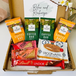 Coffee Gift Box - Coffee Lovers Gift - Personalised Letterbox Gift - Get Well Soon Gift - Thinking of you - Employees Gift - Hug in a Mug