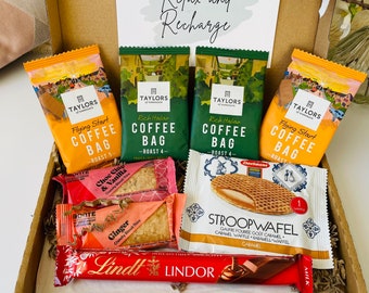 Coffee Gift Box - Coffee Lovers Gift - Personalised Letterbox Gift - Get Well Soon Gift - Thinking of you - Employees Gift - Hug in a Box