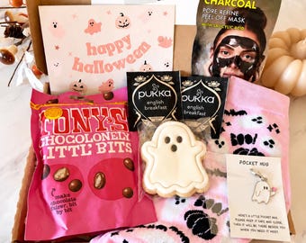 Halloween Gift Box for Her - Boo Box - Halloween Hug in a Box - Pamper Hamper - Letterbox Gift  - Care Package - Autumn Gift - Self Care Box