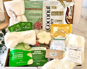PAMPER HAMPER - Hug in a Box - Care Package - Letterbox Gift For Her - Spa Self Care - Pick me Up - Birthday Present - Friend - Personalised