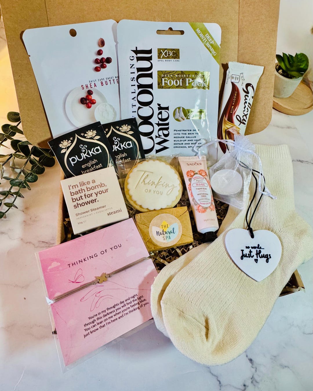 Thinking of You Gift - Hug in a Box - Recovery Get Well Soon Pamper ...