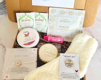 Cancer Care Package - Thinking of You - Recovery Get Well Soon - Self Care Box - Pamper Hamper - Hug in a Box - Personalised - Gift for Her
