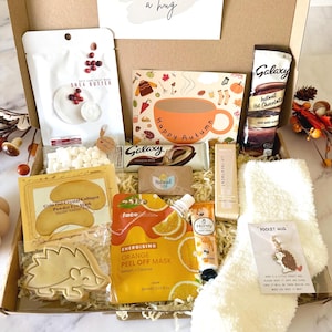 Autumn Gift Box - Hug in a Box - Pamper Hamper - Get Well Soon - Sympathy Thinking of You - Letterbox Gift - Care Package For Her - Spa Gift