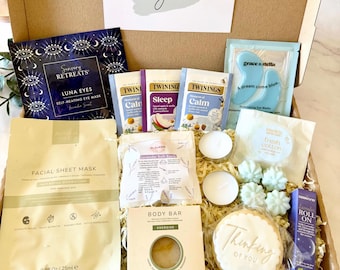 Thinking of You Care Package - Hug in a Box - Get Well Soon - Gift for her - Sympathy - Bereavement Gift Box - Personalised Letterbox Gift