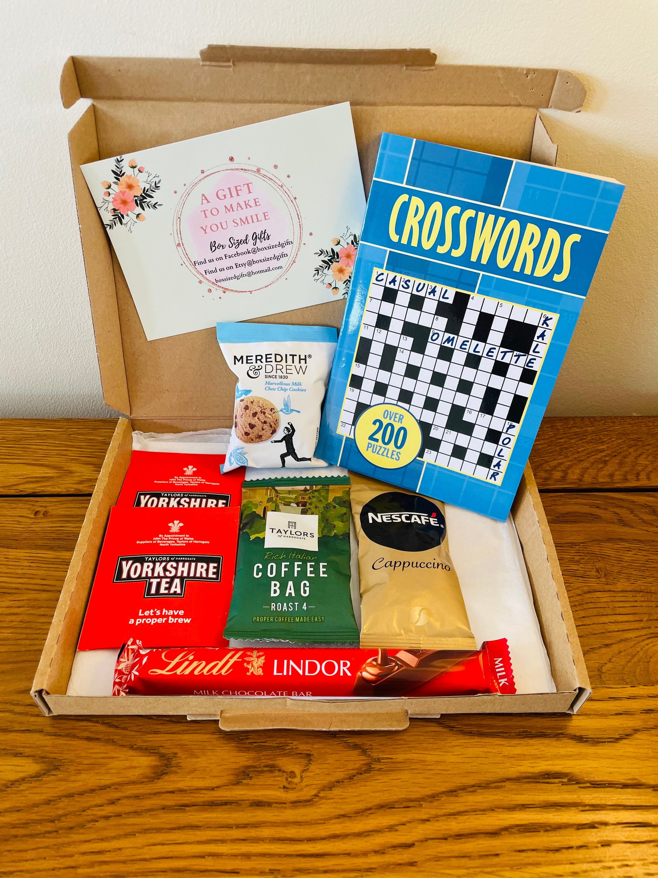 Puzzle Letterbox Gift / Puzzle Book Gift / Crossword Box /Word Etsy