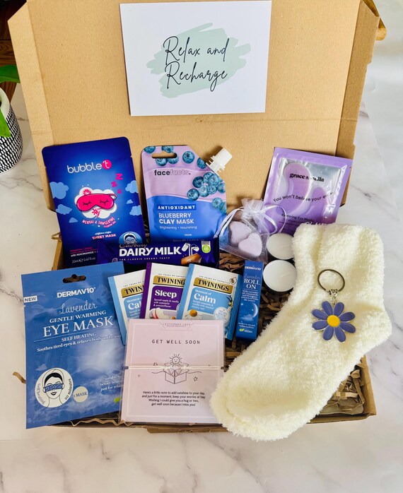 Recovery Get Well Soon Gift - Letterbox Gift - Thinking of You Hamper - Post Surgery Gift - Relaxation Cancer Care Package - Personalised