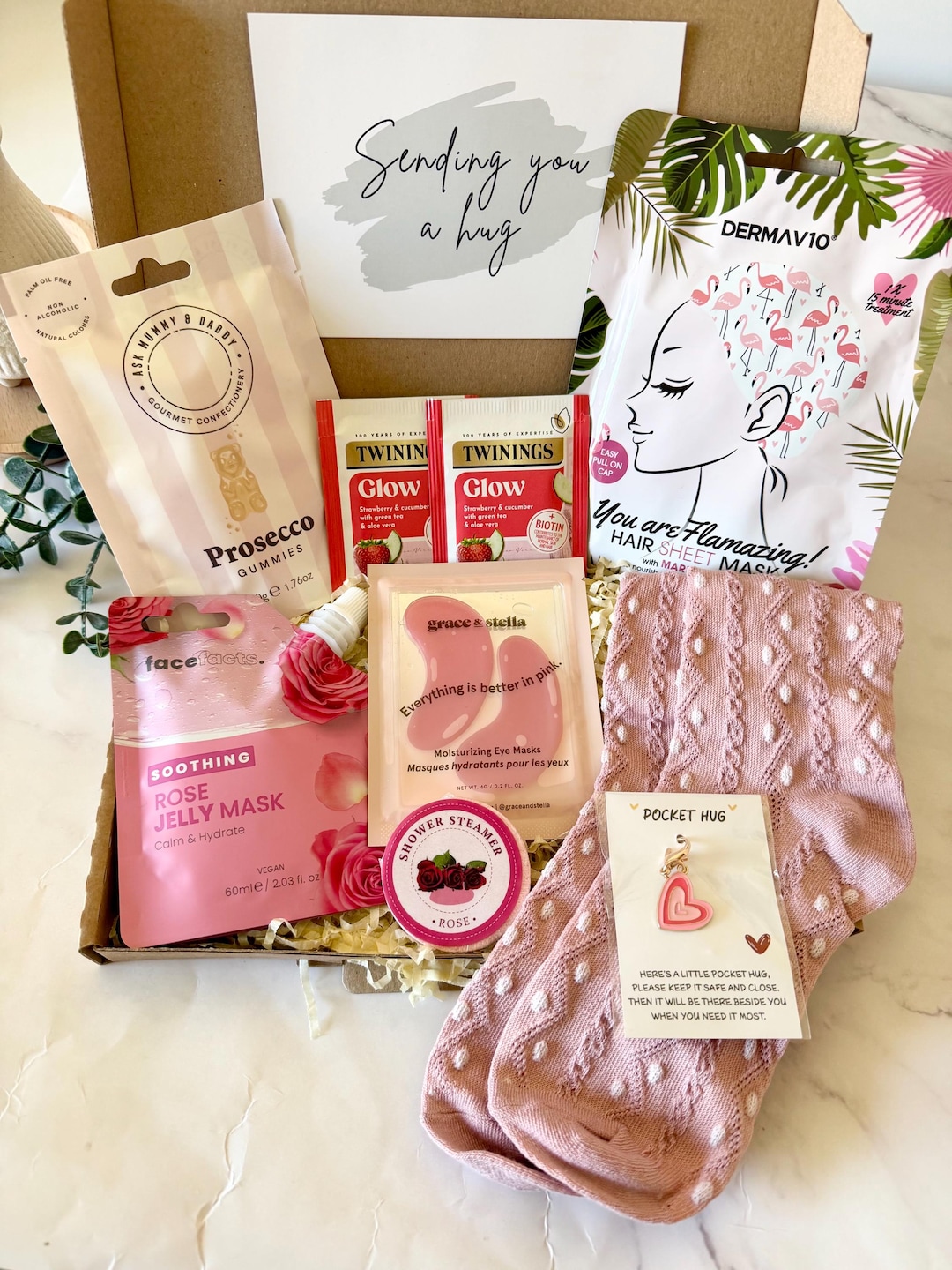 Hug in a Box for Her - Pamper Hamper - Get Well Soon Recovery Gift ...
