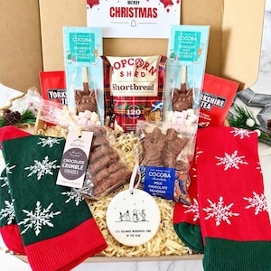 Couples Christmas Hamper - His and Hers Hamper - Christmas Gift Box - Xmas Gifts for Couples  - Christmas Eve Box - Movie Night Hamper