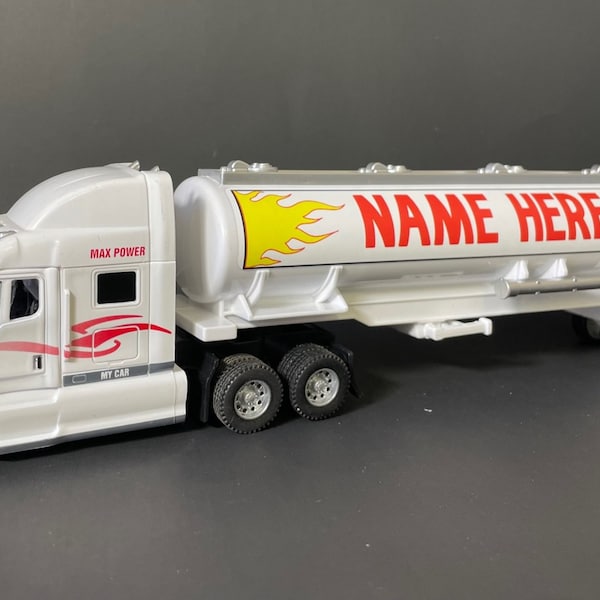 Personalized toy truck with your child's name