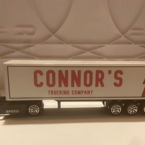 Personalized toy truck, customized with your child's name on the side of the truck: birthday, Christmas, any event for children image 6