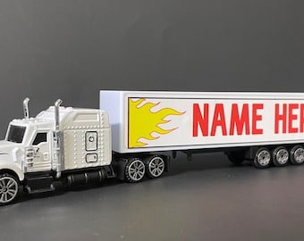 personalized toy truck with child name