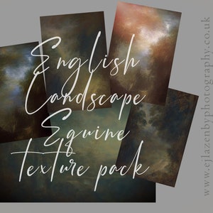 English Landscape Equine Texture Pack - digital photoshop overlay set