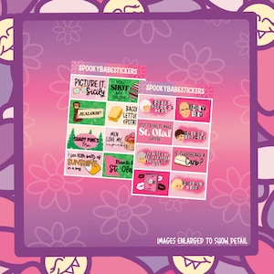 Golden Ladies Deco Boxes Matte Sticker Sheet