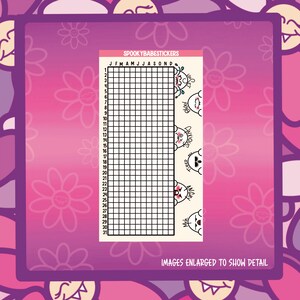 Yearly Vamp Ghostie Mood Tracker Matte Sticker Sheet
