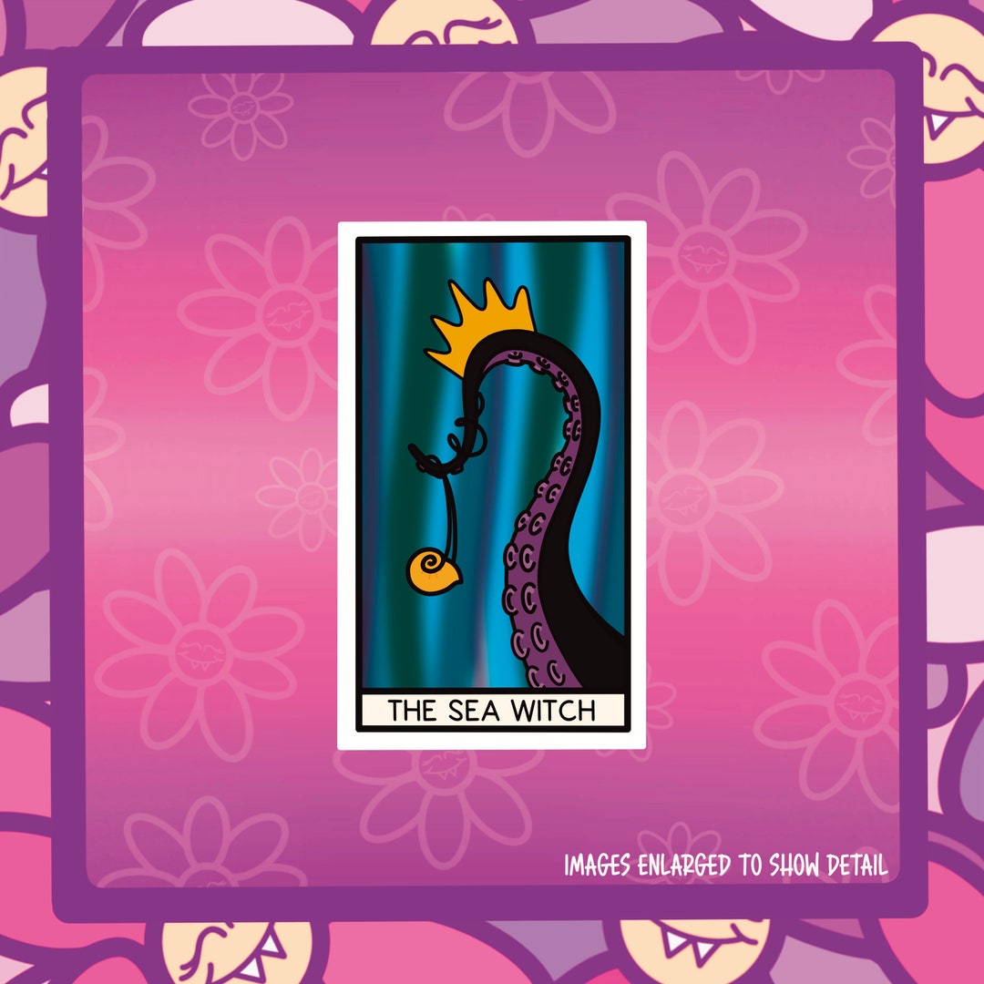 The Sea Witch Tarot Card Vinyl Sticker - Etsy
