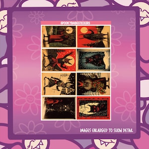 Vintage Krampus Deco Boxes Matte Sticker Sheet