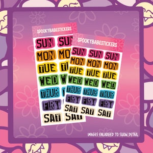 Rainbow Grunge Day Covers Matte Sticker Sheet (Free Sticker Eligible. Info in Photos.)