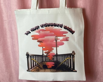The Velvet Underground - Loaded - Handmade Linen Tote Bag - Canvas shopping bag 100% recycled eco friendly grunge indie 60s lofi music