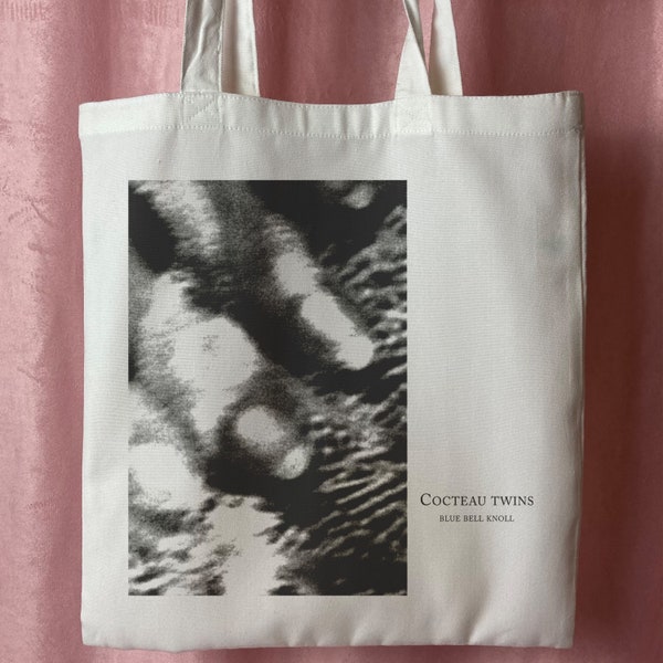 Cocteau Twins Handmade Linen Tote Bag - Canvas shopping bag 100% recycled eco friendly alternative shoegaze dream pop noise rock 90s music