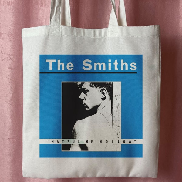 The Smiths Linen Tote Bag - Canvas shopping bag 100% recycled eco friendly alternative indie jangle pop post punk rock folk music