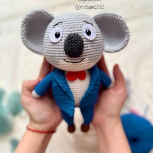 Buster Moon Koala Amigurumi Crochet Pattern (PDF Pattern)