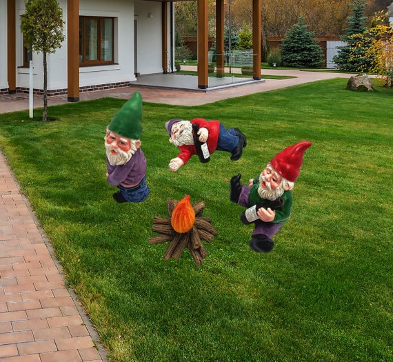 Mini figurines de gnome de jardin jardin de fées Fée Gnome Etsy