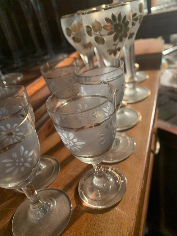 Kitchen & Dining Drink & Barware Set of 10 vintage bitter glasses Home