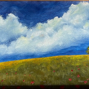 Big Sur Dreaming, Original Oil Painting on 9 x 12&quot; linen canvas board (Gold leaf plein air frame optional)