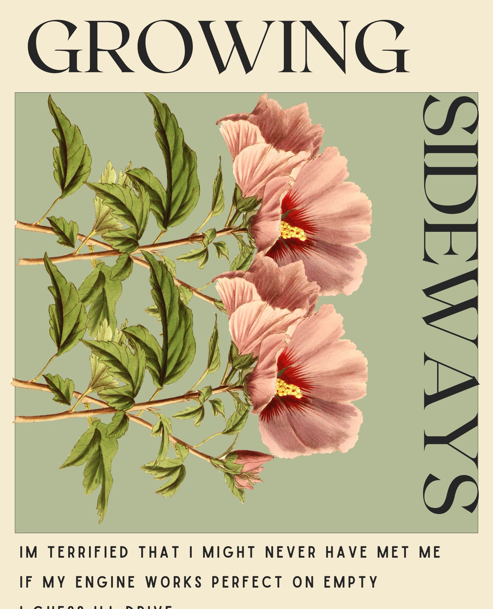 Noah Kahan Growing Sideways Inspired Poster Diseñado Y Vendido Por ...