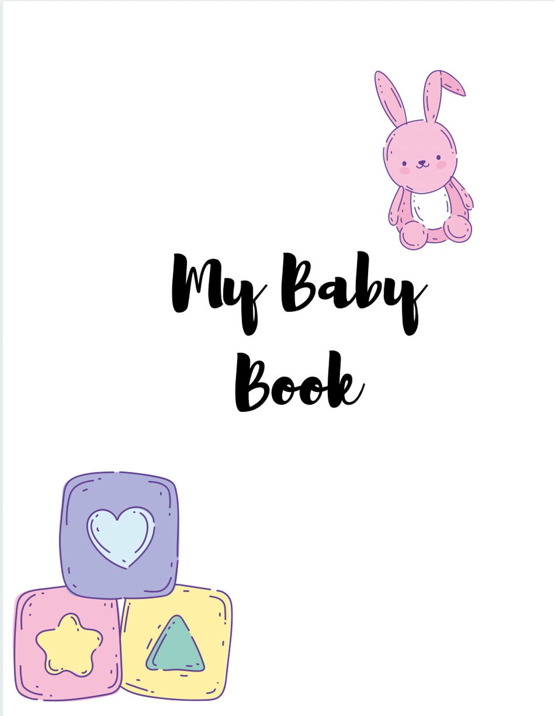 Baby Book Printable Pages Etsy
