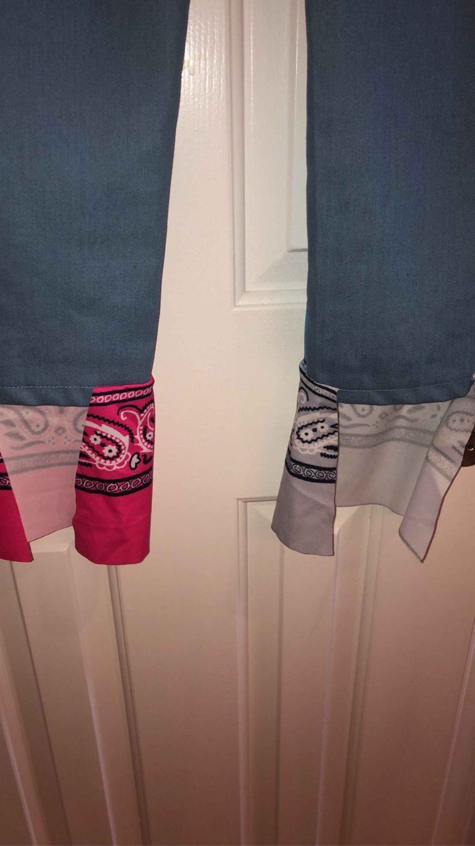 Bandana Print Jeans Etsy