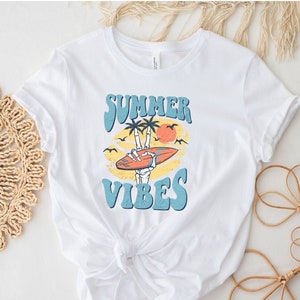 Summer T-shirt for Beach Lovers, Summer Vibes T-shirt, Best Summer T-shirt, Beach Bliss:Surfing, Sun, and Summer Dreams, Surf and Sand Shirt