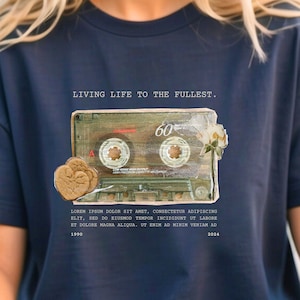 Live Life to The Fullest T-shirt, 1960s Exclusive T-shirt, Motivational Shirt, Happy Life Shirt, Positivity Shirt, 1960s Design Shirt