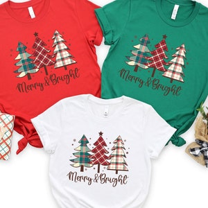 Christmas Sweatshirt, Merry and Bright Shirt, Christmas Tree,Christmas Tshirt,Holiday Shirt,Christmas Shirt,Merry and Bright, Christmas Tee