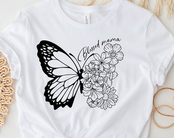 Grateful Heart: Blessed Mama Tee