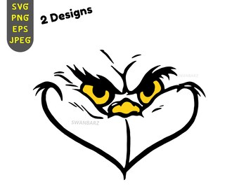 Girl Grinch Svg Etsy