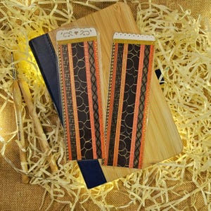 Marcador feito à mão - Estilo colagem - ônix rubi efêmera - presente - feito à mão - mídia mista - álbum de recortes - Presente exclusivo e artístico para amantes de livros - Série original